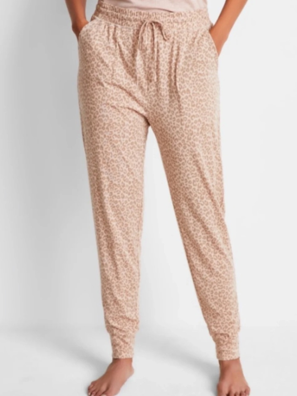 State of Day Printed Jogger Pajama Pants Soft Leopard